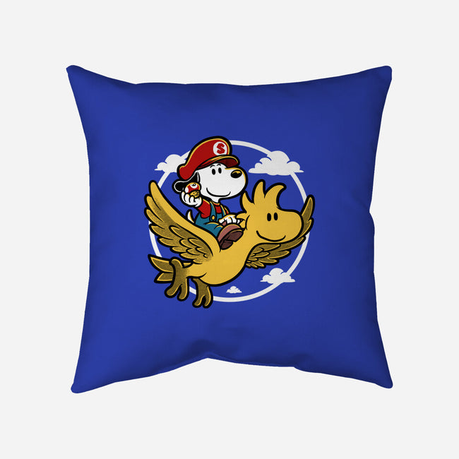 Super Beagle Bros-None-Non-Removable Cover w Insert-Throw Pillow-Studio Mootant