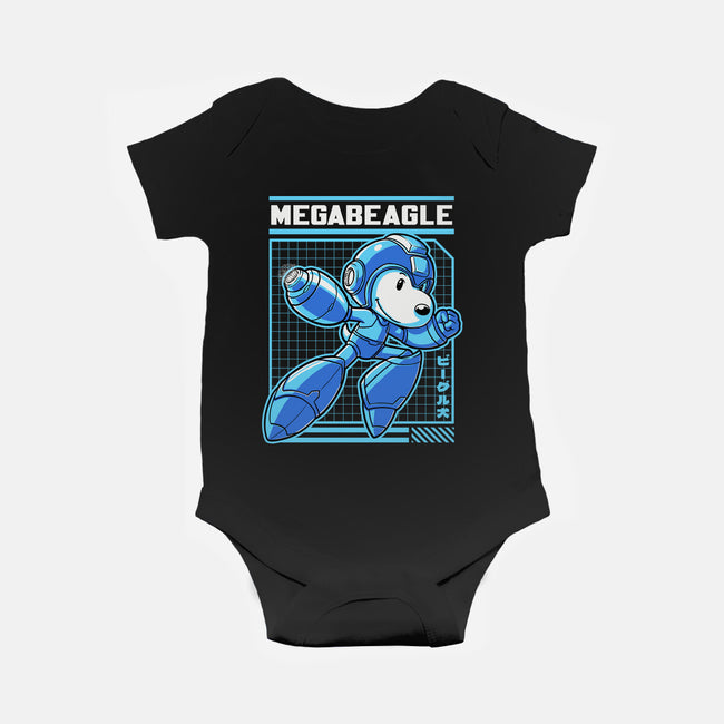 Mega Beagle Videogame-Baby-Basic-Onesie-Studio Mootant