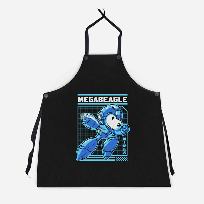 Mega Beagle Videogame-Unisex-Kitchen-Apron-Studio Mootant