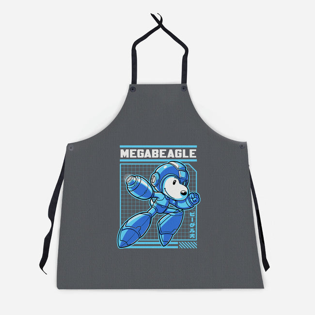 Mega Beagle Videogame-Unisex-Kitchen-Apron-Studio Mootant