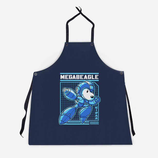 Mega Beagle Videogame-Unisex-Kitchen-Apron-Studio Mootant