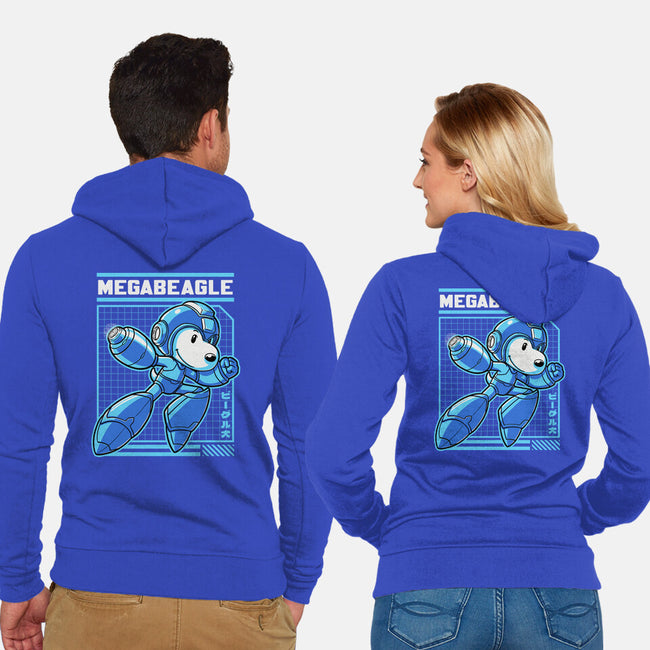 Mega Beagle Videogame-Unisex-Zip-Up-Sweatshirt-Studio Mootant