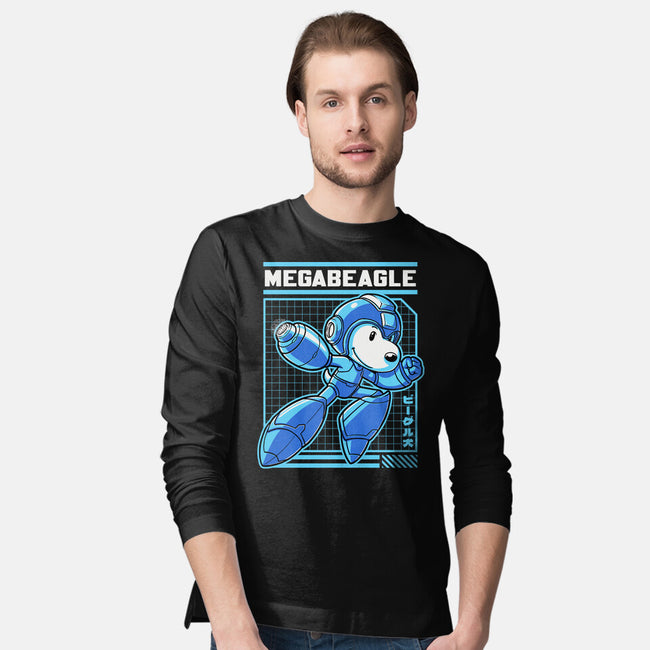 Mega Beagle Videogame-Mens-Long Sleeved-Tee-Studio Mootant