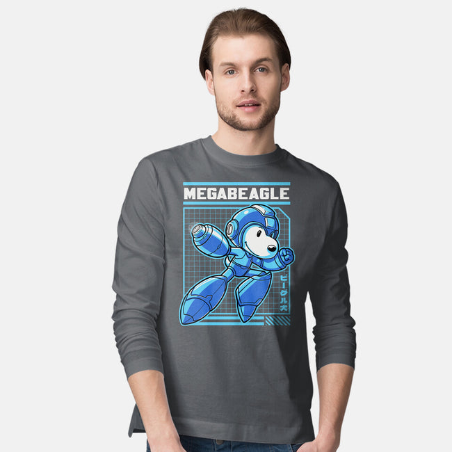 Mega Beagle Videogame-Mens-Long Sleeved-Tee-Studio Mootant