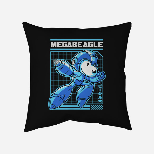 Mega Beagle Videogame-None-Non-Removable Cover w Insert-Throw Pillow-Studio Mootant