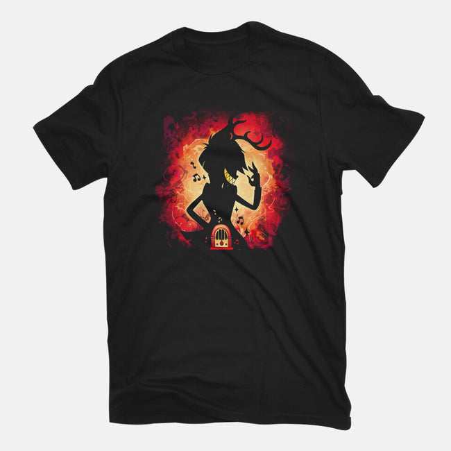 Deer Demon-Womens-Fitted-Tee-Vallina84