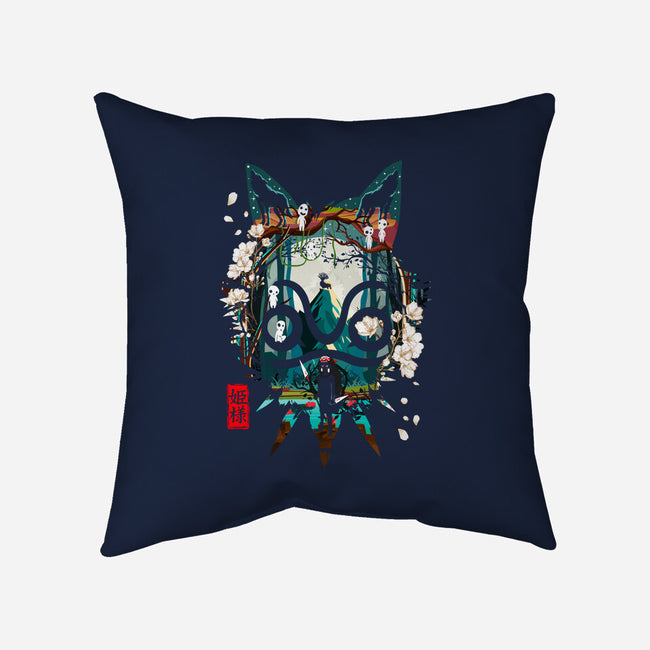 Princess Of The Woods-None-Removable Cover-Throw Pillow-Arinesart