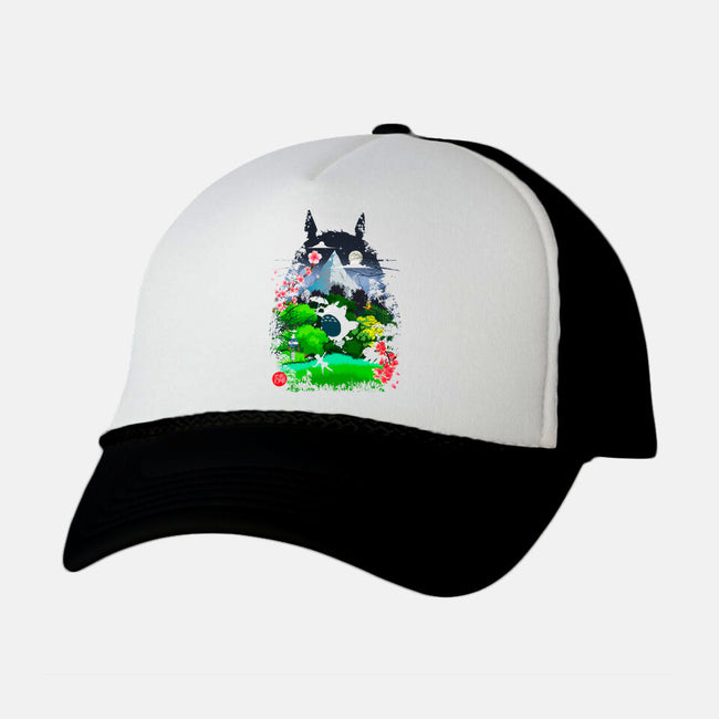 Neighbors And Friends-Unisex-Trucker-Hat-Arinesart