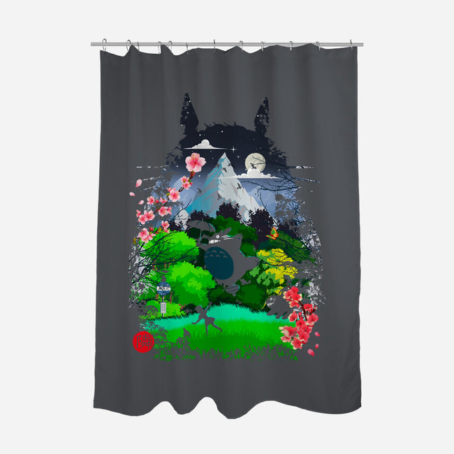 Neighbors And Friends-None-Polyester-Shower Curtain-Arinesart