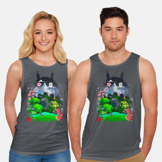 Neighbors And Friends-Unisex-Basic-Tank-Arinesart