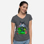 Neighbors And Friends-Womens-V-Neck-Tee-Arinesart