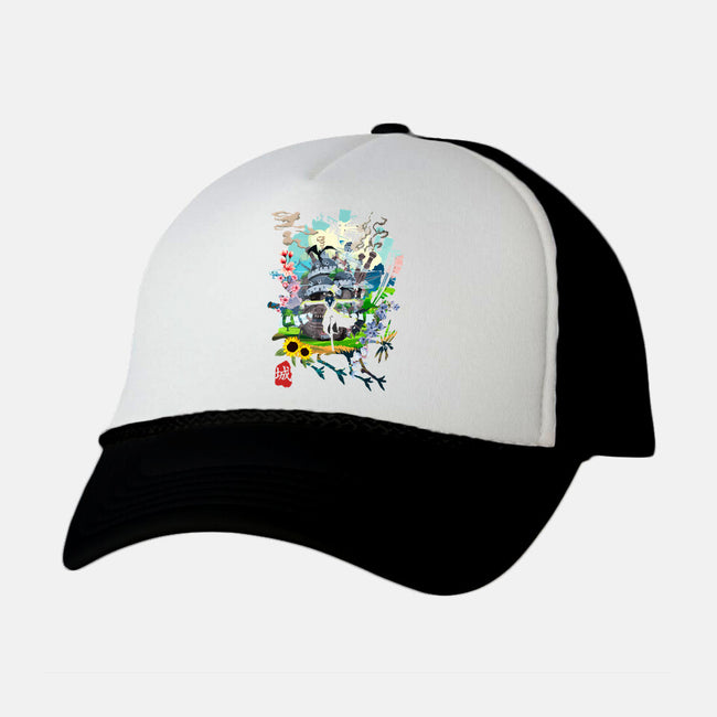 The Magic Castle-Unisex-Trucker-Hat-Arinesart