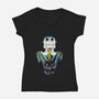 The Gentle Giant-Womens-V-Neck-Tee-Arinesart