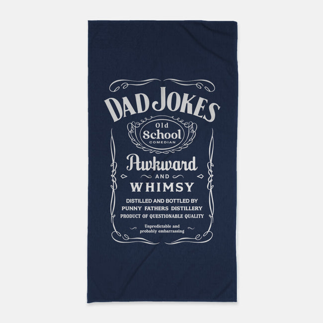 Dad Jokes Distillery-None-Beach-Towel-retrodivision