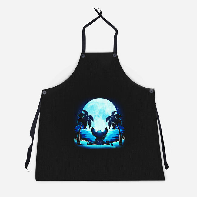 Alien Moon-Unisex-Kitchen-Apron-Vallina84