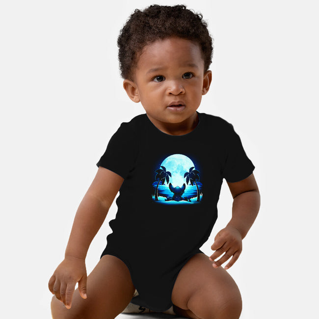 Alien Moon-Baby-Basic-Onesie-Vallina84