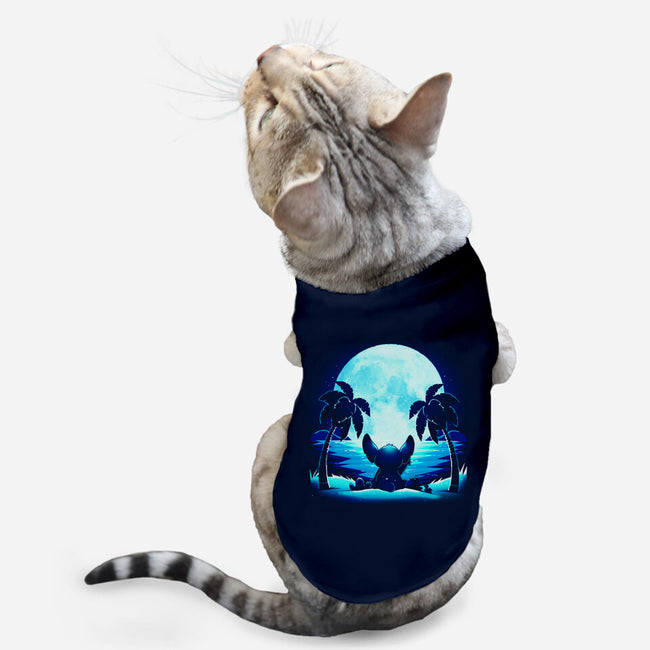 Alien Moon-Cat-Basic-Pet Tank-Vallina84