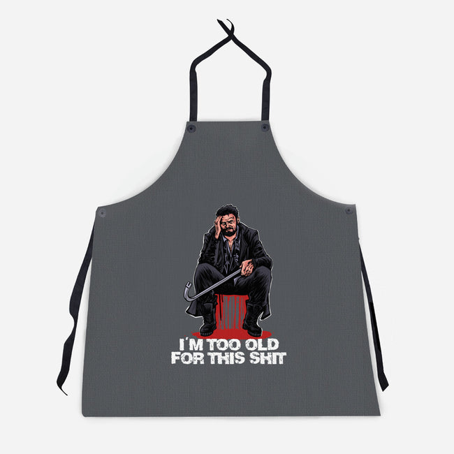 Butcher Is Too Old-Unisex-Kitchen-Apron-zascanauta