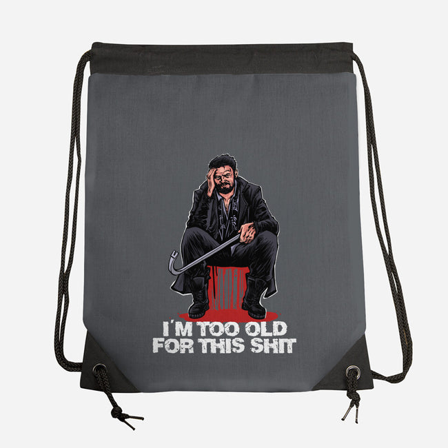 Butcher Is Too Old-None-Drawstring-Bag-zascanauta