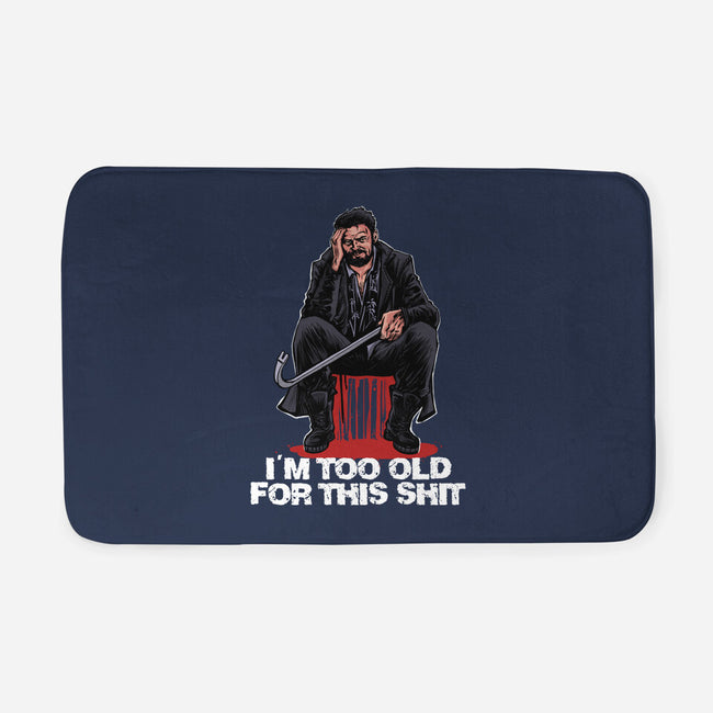 Butcher Is Too Old-None-Memory Foam-Bath Mat-zascanauta