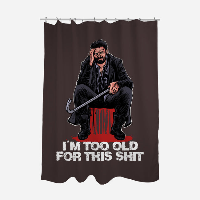 Butcher Is Too Old-None-Polyester-Shower Curtain-zascanauta