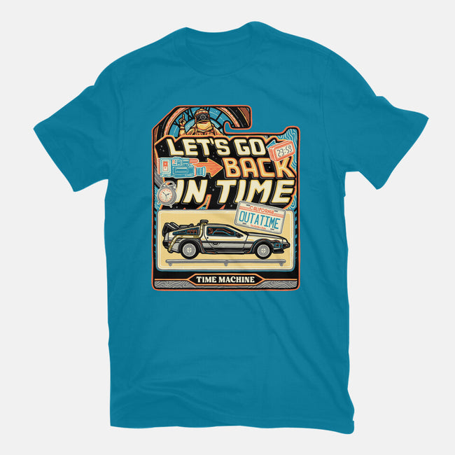 Time Machine Vehicle-Unisex-Basic-Tee-glitchygorilla