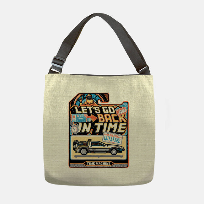 Time Machine Vehicle-None-Adjustable Tote-Bag-glitchygorilla