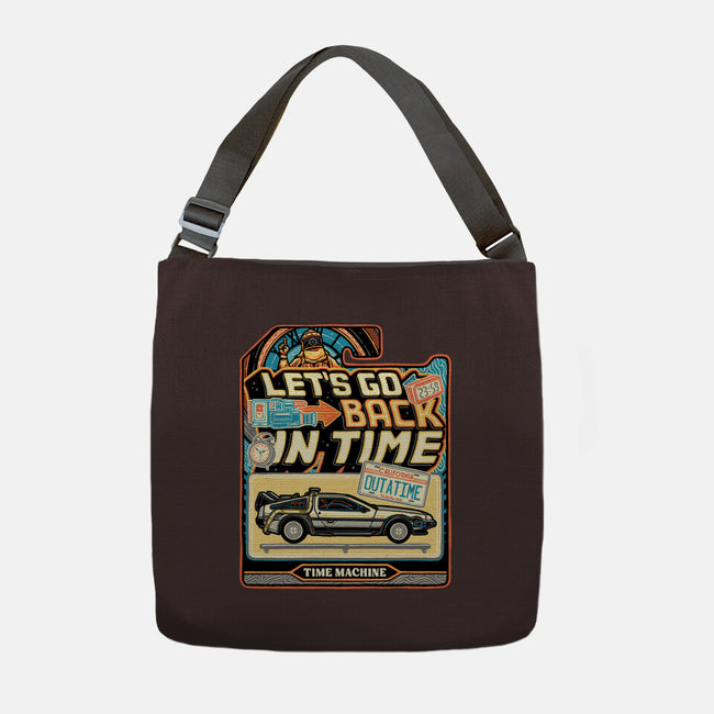 Time Machine Vehicle-None-Adjustable Tote-Bag-glitchygorilla