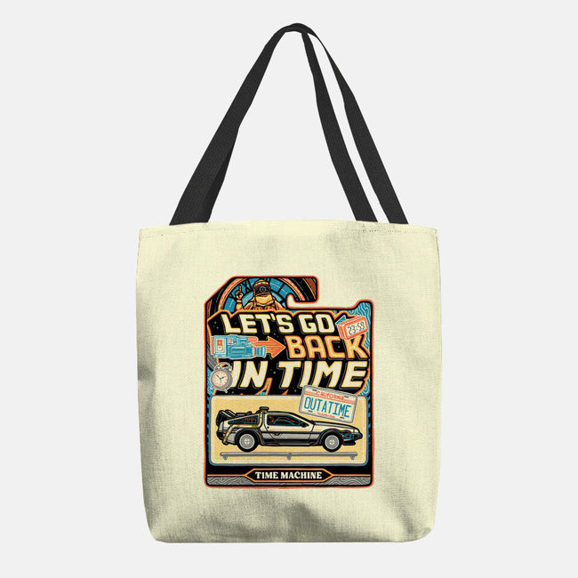 Time Machine Vehicle-None-Basic Tote-Bag-glitchygorilla