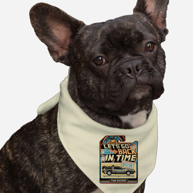 Time Machine Vehicle-Dog-Bandana-Pet Collar-glitchygorilla