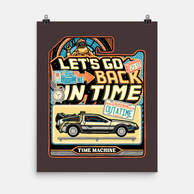 Time Machine Vehicle-None-Matte-Poster-glitchygorilla