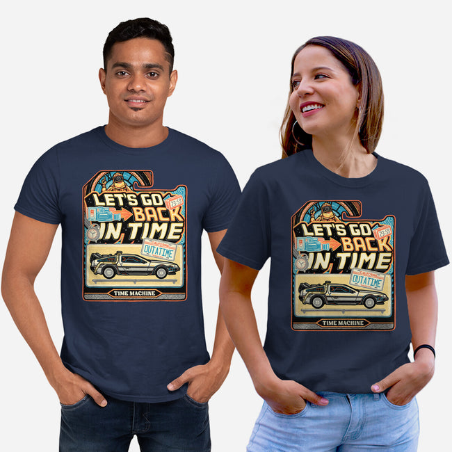 Time Machine Vehicle-Unisex-Basic-Tee-glitchygorilla