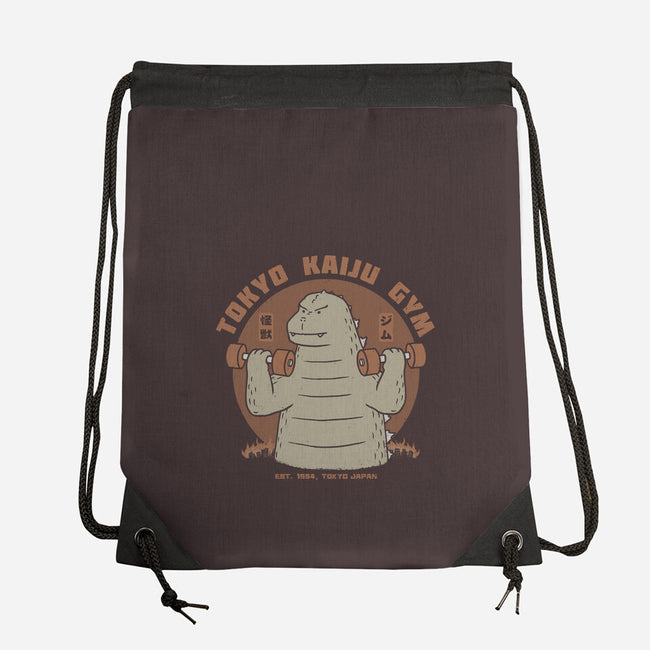 Tokyo Kaiju Gym-None-Drawstring-Bag-pigboom