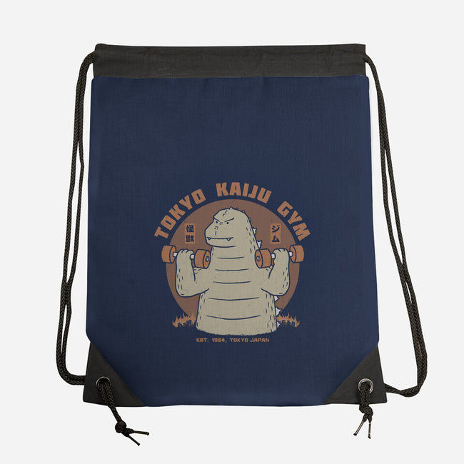 Tokyo Kaiju Gym-None-Drawstring-Bag-pigboom