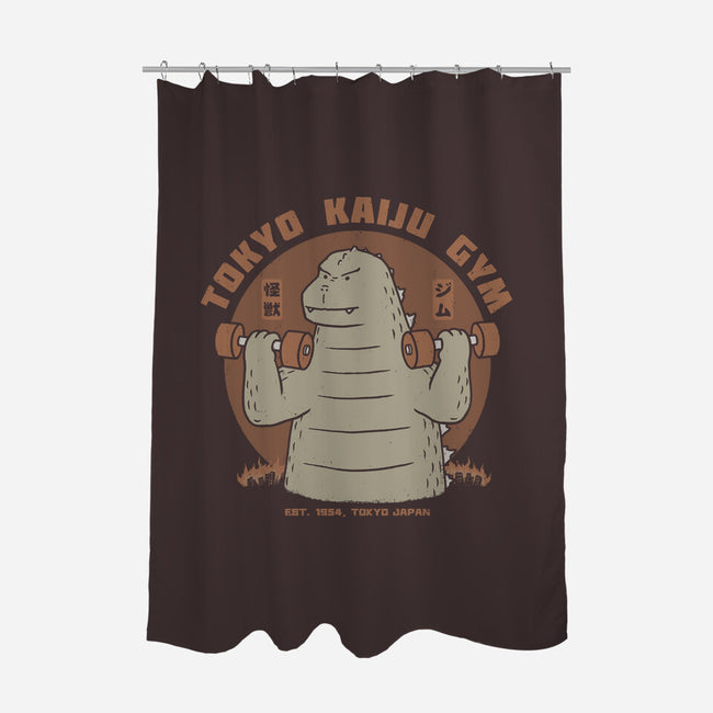 Tokyo Kaiju Gym-None-Polyester-Shower Curtain-pigboom