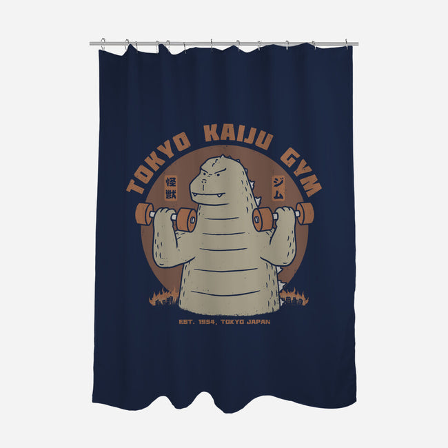 Tokyo Kaiju Gym-None-Polyester-Shower Curtain-pigboom