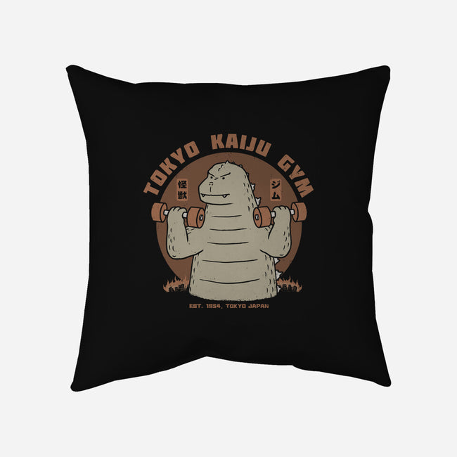 Tokyo Kaiju Gym-None-Removable Cover w Insert-Throw Pillow-pigboom