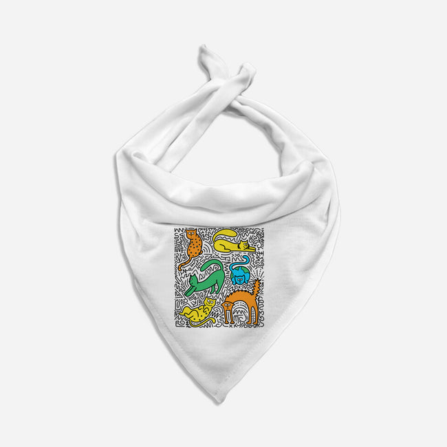 Kitty Haring-Cat-Bandana-Pet Collar-estudiofitas