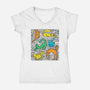 Kitty Haring-Womens-V-Neck-Tee-estudiofitas