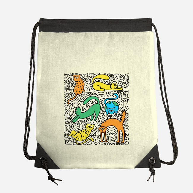 Kitty Haring-None-Drawstring-Bag-estudiofitas