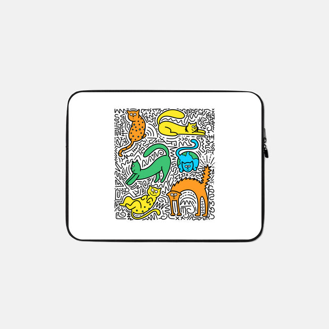 Kitty Haring-None-Zippered-Laptop Sleeve-estudiofitas