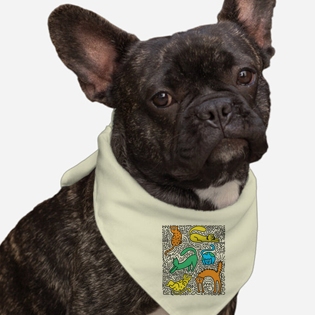 Kitty Haring-Dog-Bandana-Pet Collar-estudiofitas