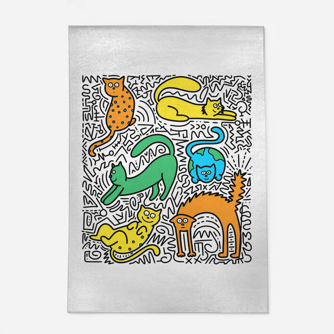 Kitty Haring-None-Indoor-Rug-estudiofitas