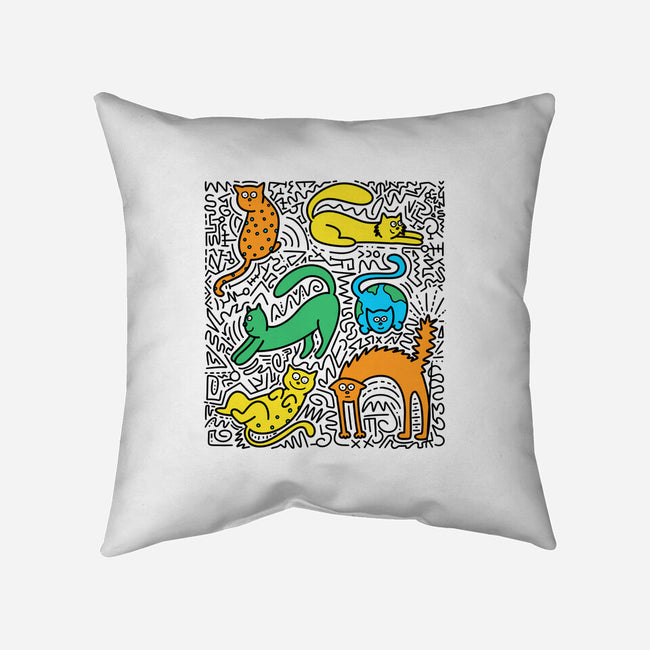 Kitty Haring-None-Non-Removable Cover w Insert-Throw Pillow-estudiofitas