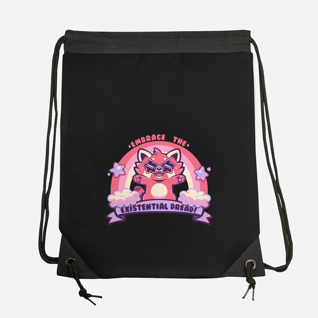 Embrace The Existential Dread-None-Drawstring-Bag-TechraNova