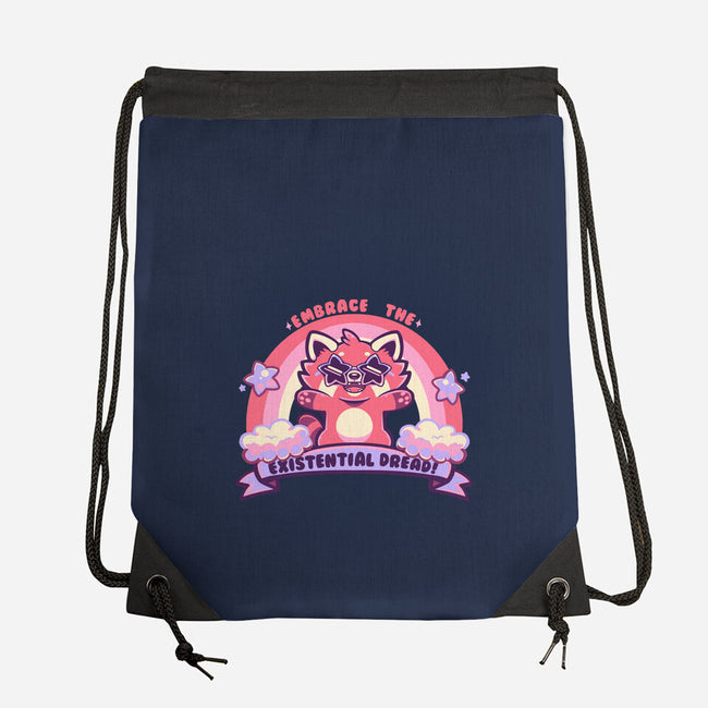 Embrace The Existential Dread-None-Drawstring-Bag-TechraNova