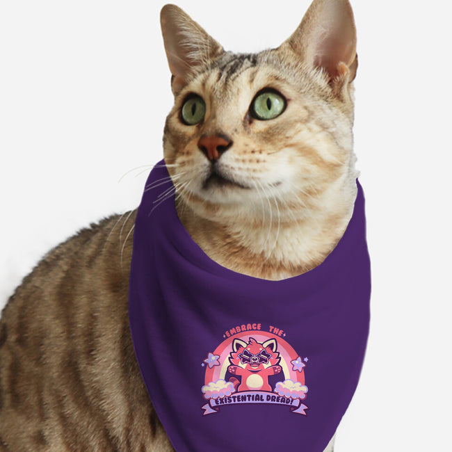 Embrace The Existential Dread-Cat-Bandana-Pet Collar-TechraNova