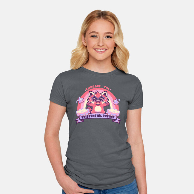 Embrace The Existential Dread-Womens-Fitted-Tee-TechraNova