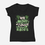 We All Grow At Different Rates-Womens-V-Neck-Tee-tobefonseca