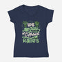 We All Grow At Different Rates-Womens-V-Neck-Tee-tobefonseca